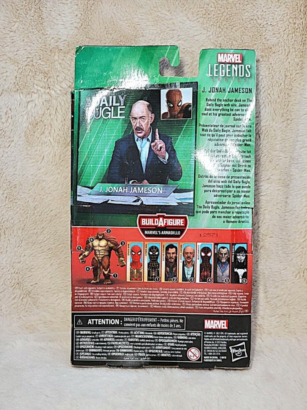 Marvel Legends Hasbro Armadillo BAF Series J. JONAH JAMESON 6" Action Figures - Picture 4 of 7